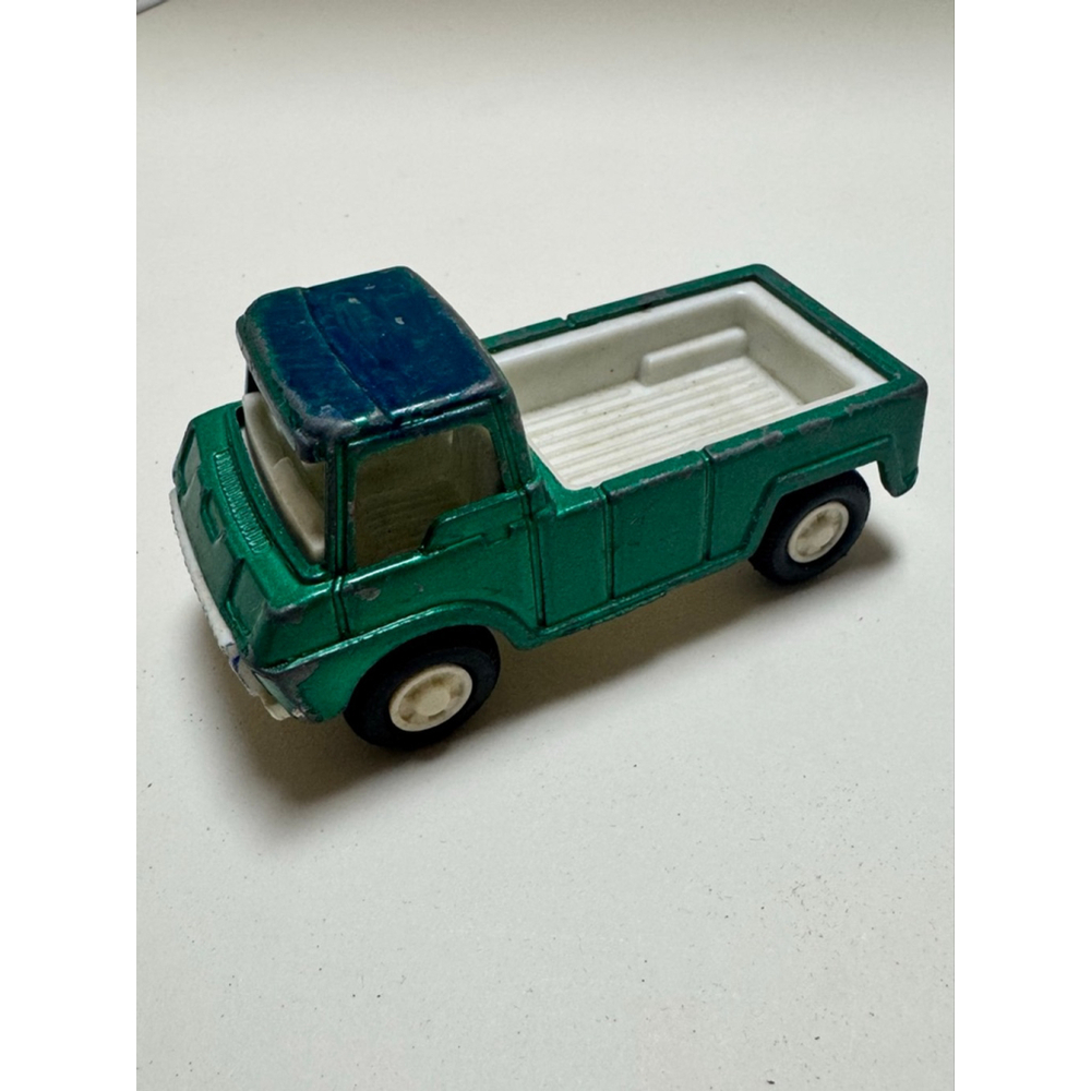 1969 Tootsie Toy Wheelie Green Wagon Pickup Truck Metal Tootsietoy Made USA